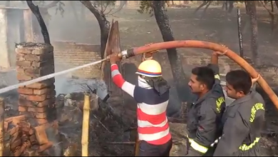Photo of खाना बनाने के दौरान साधू की झोपड़ी में लगी आग, बड़ा हादसा टला