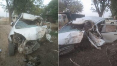Photo of प्रयागराज में दुखद हादसा: बारात से लौट रही कार पेड़ से टकराई, चार की मौत, एक गंभीर रूप से घायल