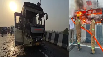 Photo of लखनऊ में डबल-डेकर बस में भीषण आग: पांच यात्री जिंदा जले, जांच शुरू