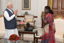 Photo of प्रधानमंत्री नरेंद्र मोदी ने राष्ट्रपति मुर्मू से मुलाकात की ,ऑपरेशन सिंदूर के बारे में जानकारी दी..