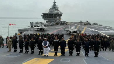 Photo of राजनाथ सिंह ने INS विक्रांत का दौरा किया, नौसेना अधिकारियों से मिले