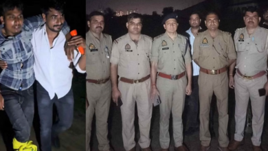 Photo of मथुरा में मुठभेड़: 15 हजार के इनामी बदमाश को पुलिस ने दबोचा, बाईं टांग में लगी गोली