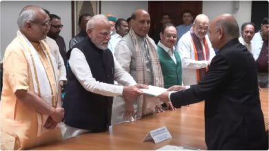 Photo of उपराष्ट्रपति चुनाव: सीपी राधाकृष्णन ने पीएम मोदी की मौजूदगी में दाखिल किया नामांकन, बनाए गए प्रस्तावक