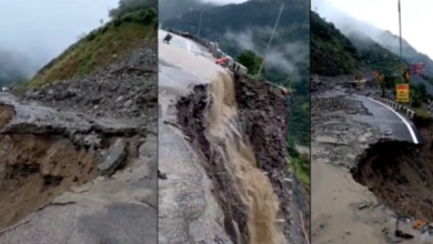 Photo of हिमाचल में बारिश का कहर: चंडीगढ़-मनाली नेशनल हाईवे कैंची मोड़ के पास धंसा, बहाली में लगेगा लंबा समय