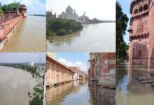 Photo of आगरा में यमुना का प्रकोप: ताजमहल की दीवारों तक पहुंचा बाढ़ का पानी, स्मारकों पर खतरा, अंतिम संस्कार के लिए जगह की कमी