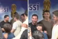 Photo of लियोनेल मेसी और शाहरुख खान की ऐतिहासिक मुलाकात, हैंडशेक का वीडियो वायरल