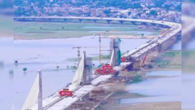 Photo of प्रयागराज-फाफामऊ: गंगा पर बन रहा उत्तर प्रदेश का सबसे बड़ा 6 लेन केबल स्टेड ब्रिज, मई-जून 2026 तक होगा तैयार