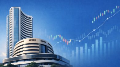 Photo of सेंसेक्स 2,300 अंक उछला, निफ्टी 25,800 के पार: भारत-अमेरिका ट्रेड डील से बाजार में जोरदार तेजी
