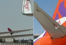 Photo of दिल्ली एयरपोर्ट पर बड़ा हादसा टला: स्पाइसजेट का विमान टकराया अकासा एयर के खड़े प्लेन से, सभी यात्री सुरक्षित