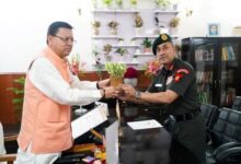 Photo of सेंट्रल कमांड के GOC-इन-सी लेफ्टिनेंट जनरल एनएस राजा सुब्रमणि ने CM धामी से की मुलाकात