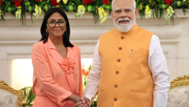Photo of प्रधानमंत्री मोदी और वेनेजुएला की कार्यवाहक राष्ट्रपति रोड्रिगेज के बीच हुई बैठक