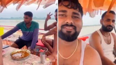 Photo of अयोध्या में सरयू नदी पर बीयर-मटन पार्टी का वीडियो वायरल, 3 गिरफ्तार