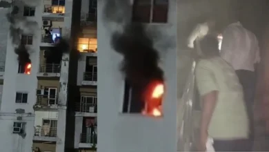 Photo of नोएडा स्थित पारस टिएरा की सातवीं मंजिल पर एसी में शॉर्ट सर्किट के कारण लगी आग