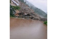 Photo of चमोली में बादरीनाथ हाईवे हेलांग के पास मलबे से अवरुद्ध, यातायात ठप
