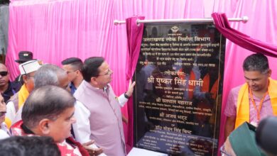 Photo of सीएम धामी ने नैनीताल में शेर नाले पर 120 मीटर लंबे पुल का किया उद्घाटन