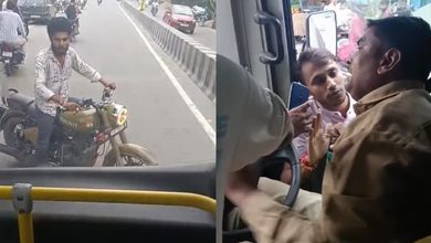 Photo of बरेली में बुलेट सवार युवकों की दबंगई: बीच सड़क पर ई-बस रोककर चालक को पीटा, तीनों आरोपी पुलिस हिरासत में