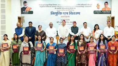 Photo of उत्तराखंड में रोजगार की सौगात: सीएम धामी ने 332 युवाओं को सौंपे नियुक्ति पत्र, राज्य को ‘ग्लोबल वेलनेस हब’ बनाने पर जोर